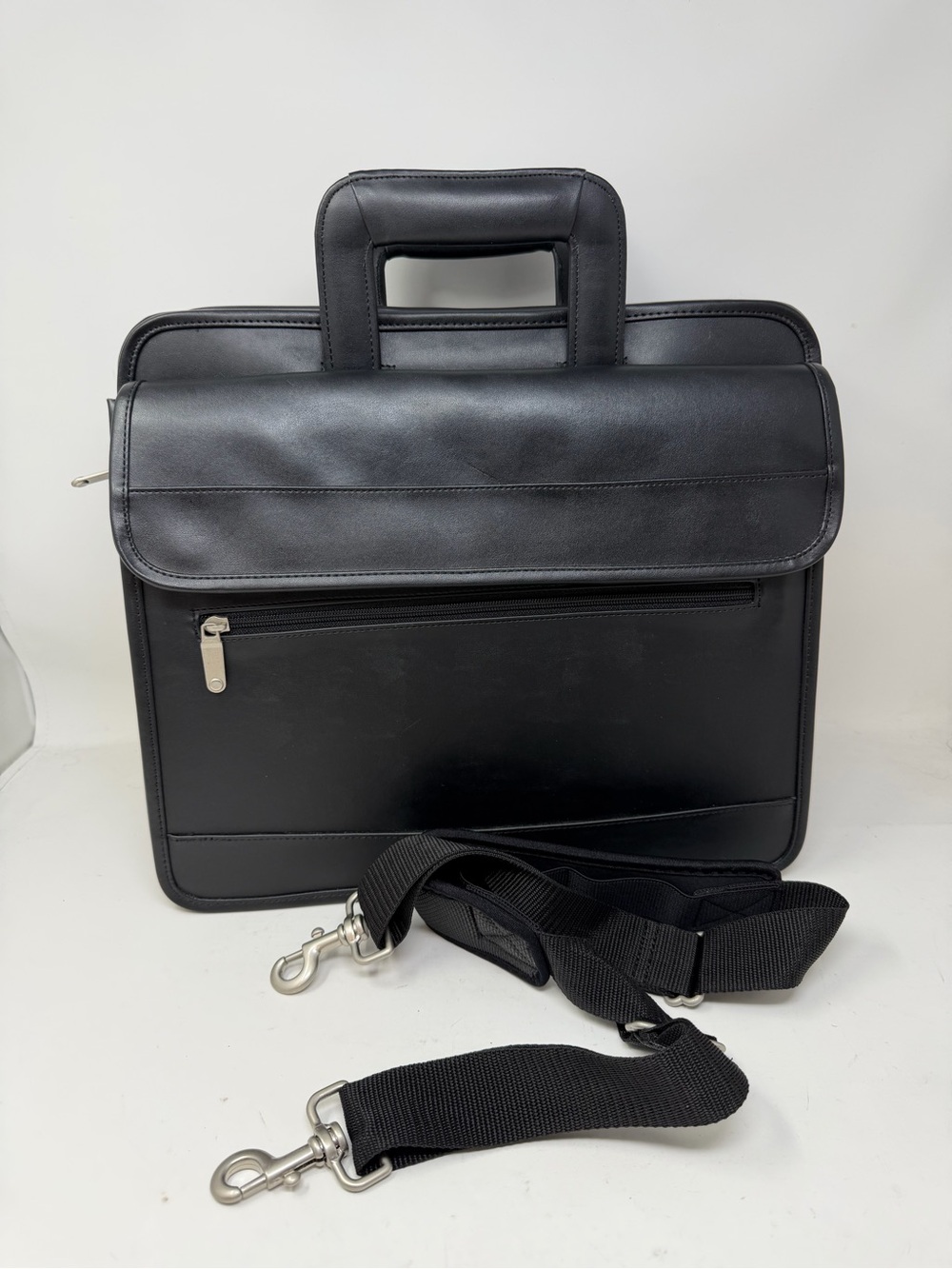 Vintage PORT Noteworthy Slimcase Laptop Bag Leatherette Executive Briefcase